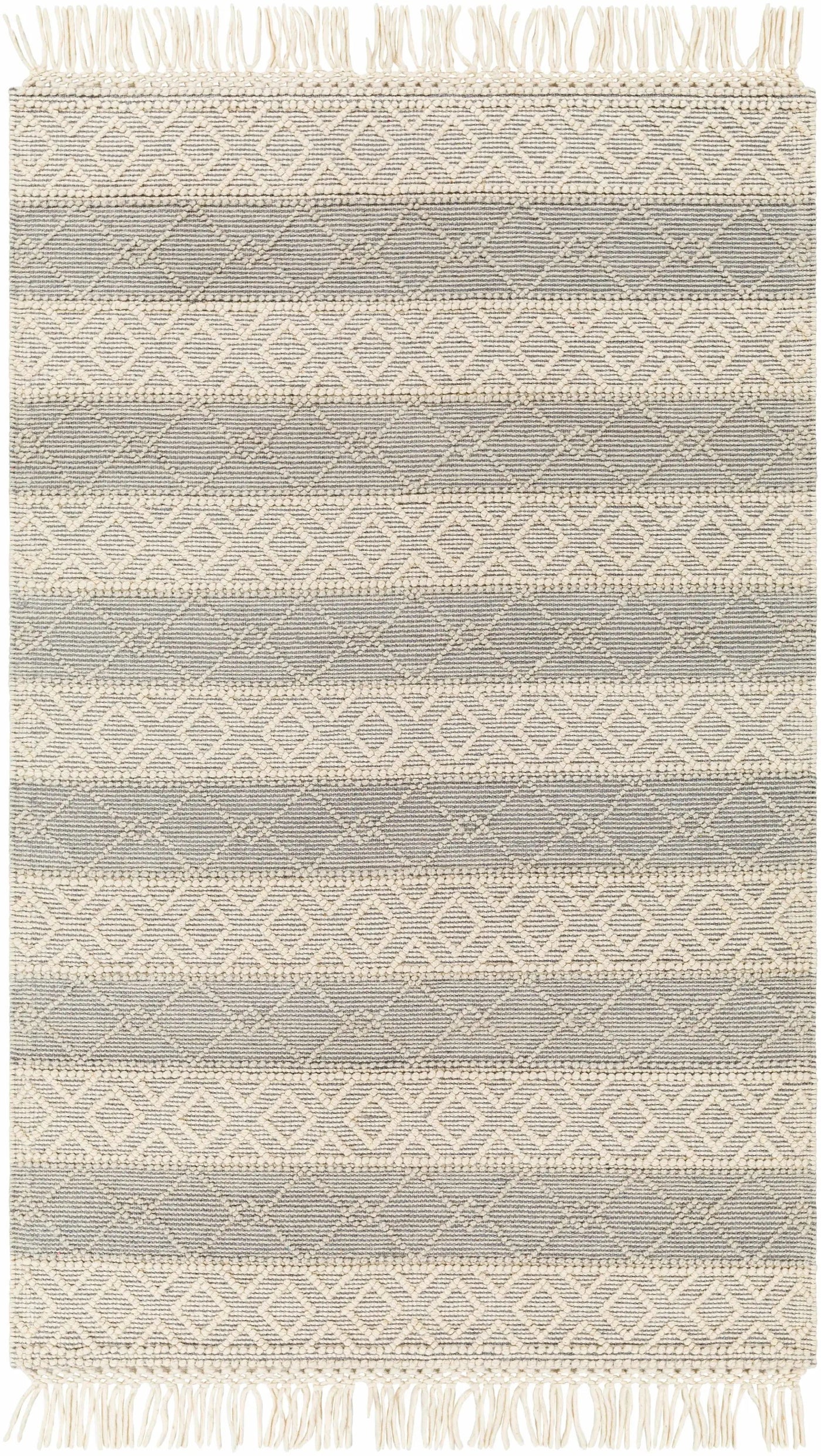 Zaza Wool Rug with Tassels - Clearance by Boutique Rugs