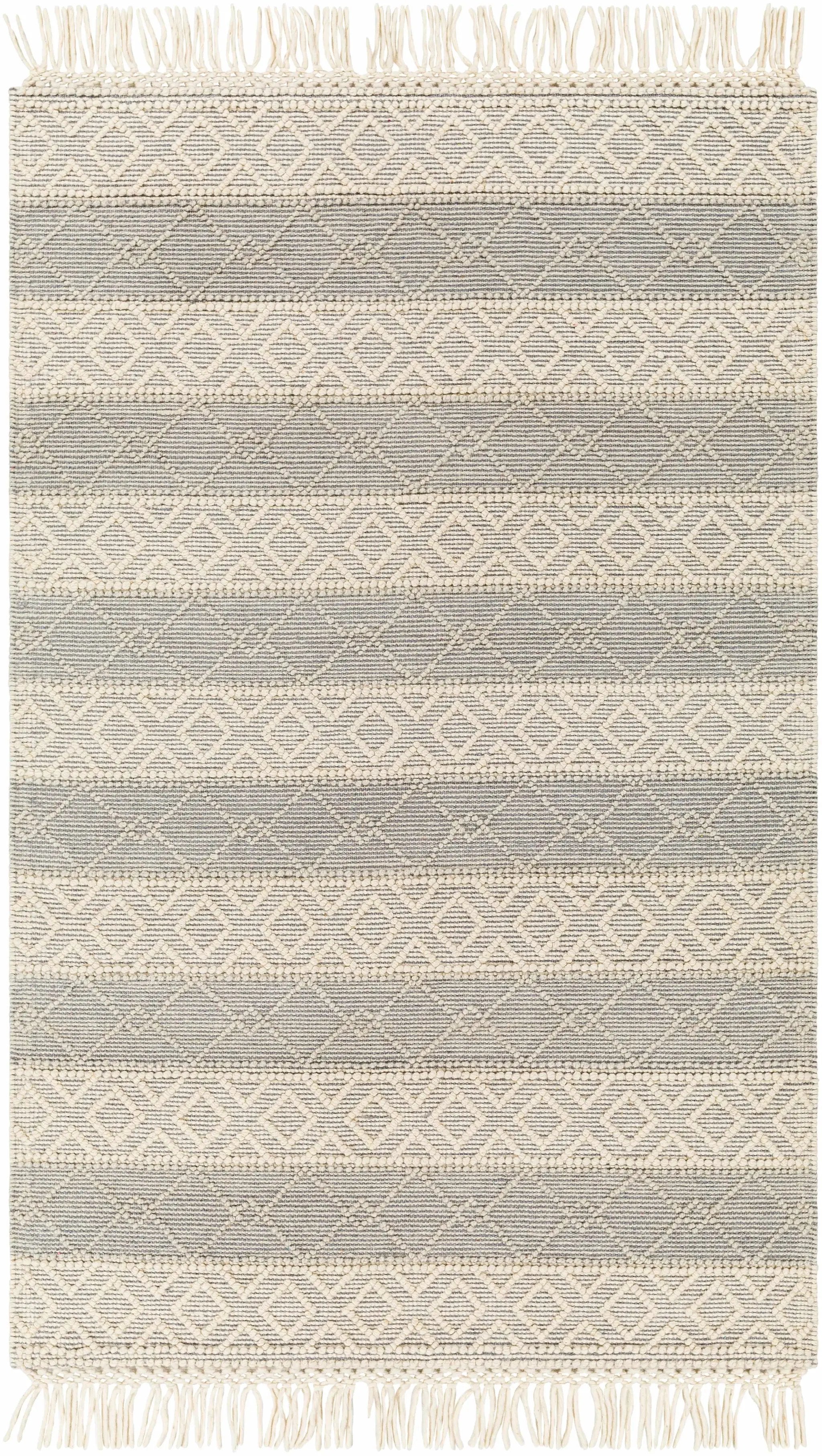 Zaza Wool Rug with Tassels - Clearance by Boutique Rugs