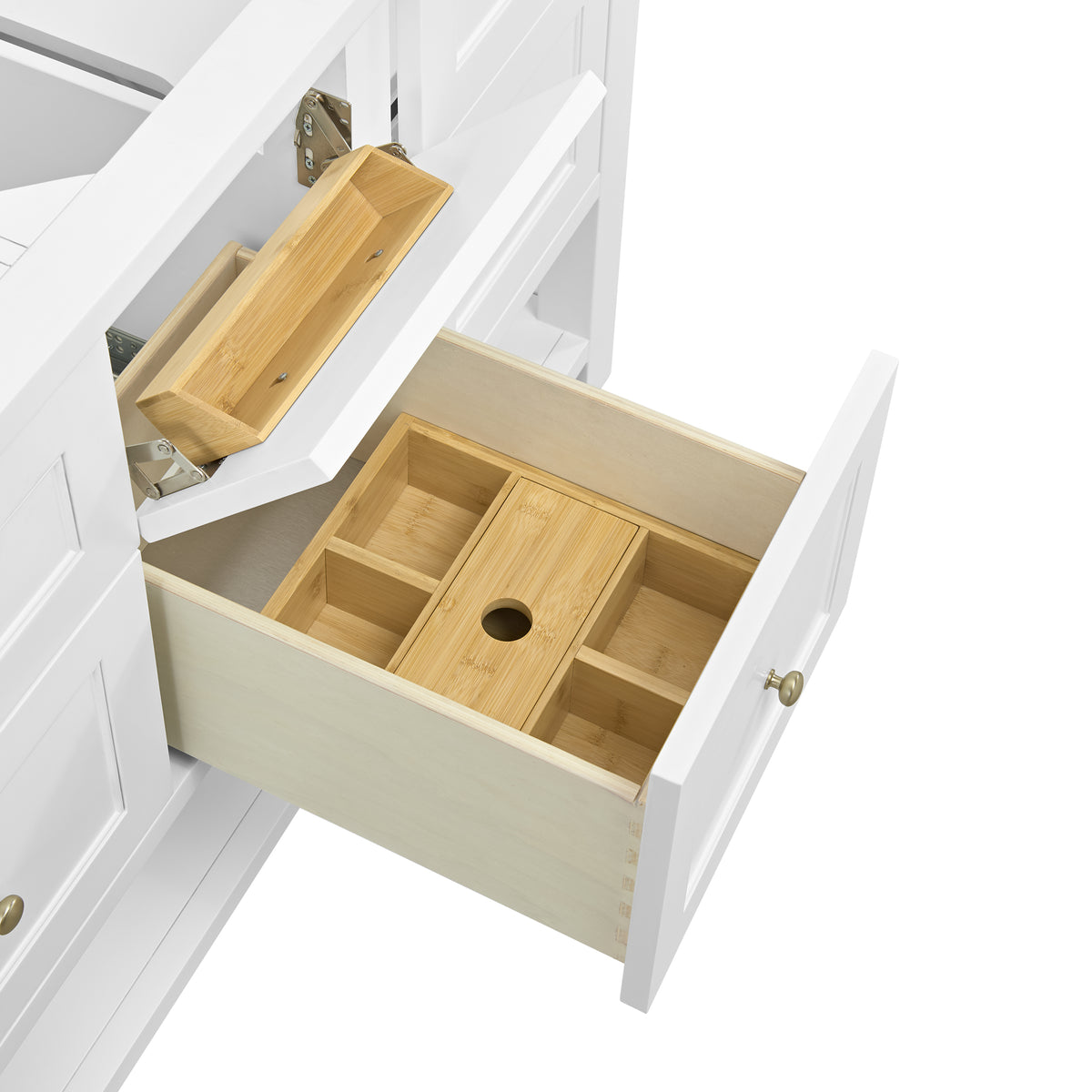 James Martin Breckenridge 60" Double Bathroom Vanity, Bright White, view 24