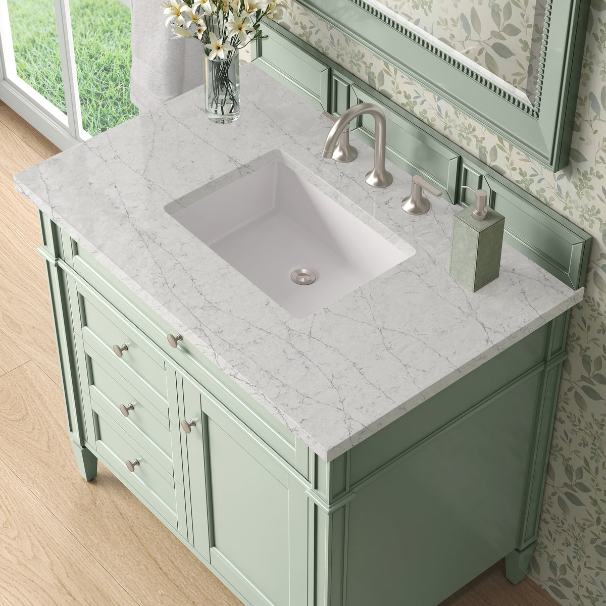 James Martin Brittany 36" Single Bathroom Vanity, Sage Green, view 31