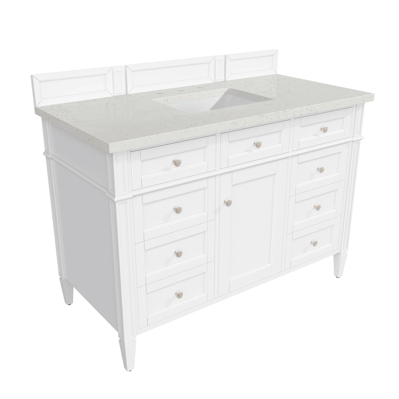 James Martin Brittany 48" Single Bathroom Vanity, Bright White by James Martin