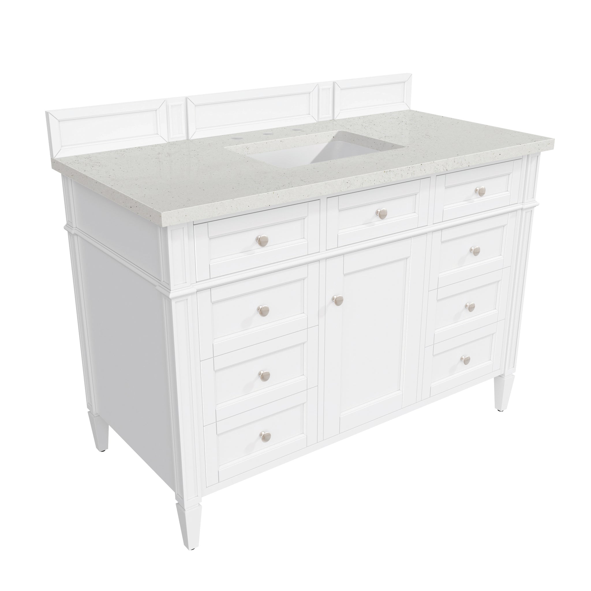 James Martin Brittany 48" Single Bathroom Vanity, Bright White by James Martin