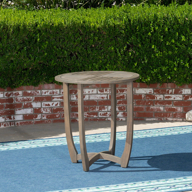 Hermosa 27.5'' Circular Wood Table, photo 5 of 10