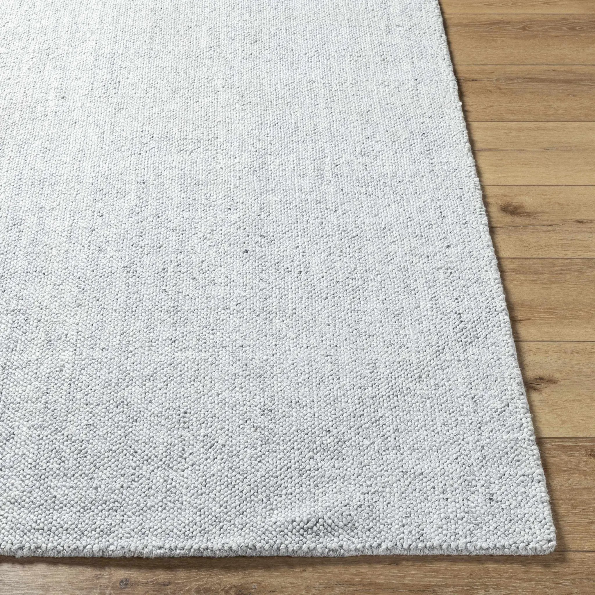 Zareh Gray Blue Solid Area Rug - Clearance by Boutique Rugs