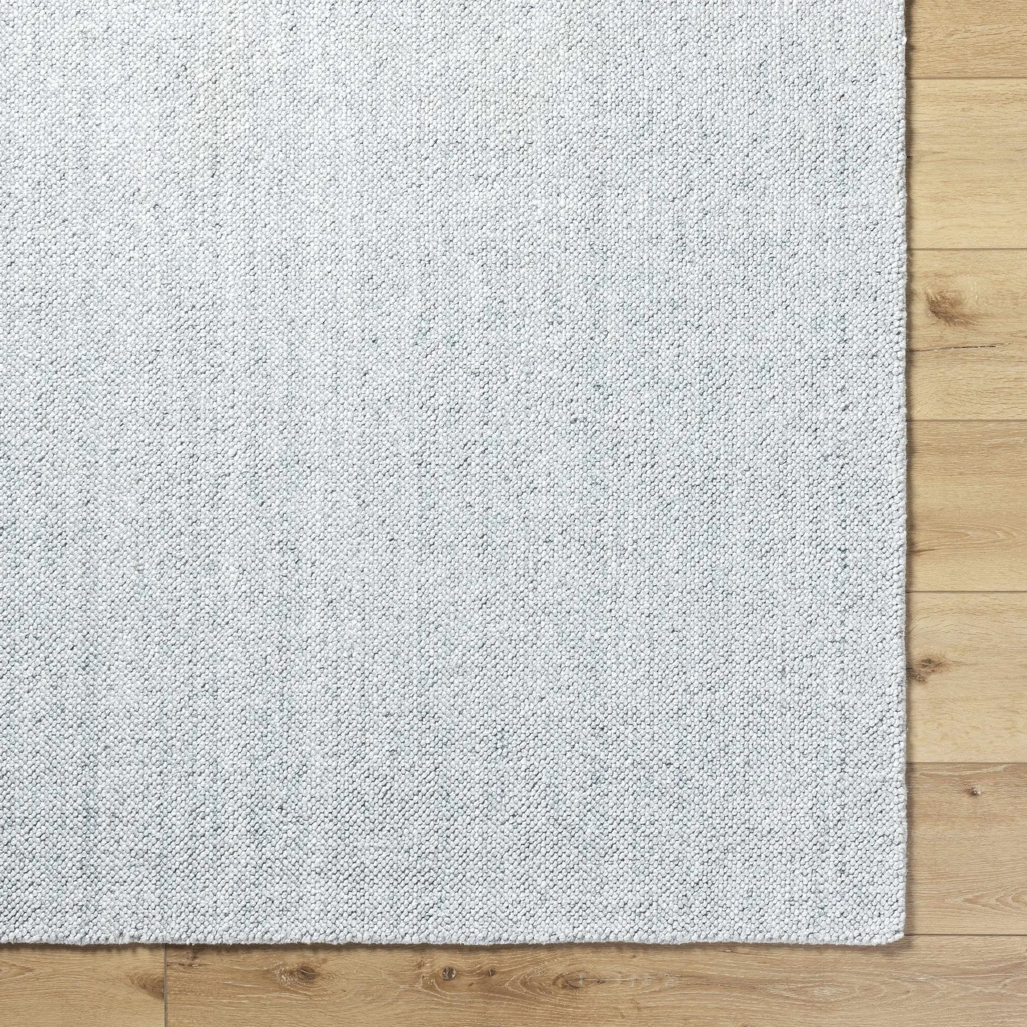 Zareh Gray Blue Solid Area Rug - Clearance by Boutique Rugs