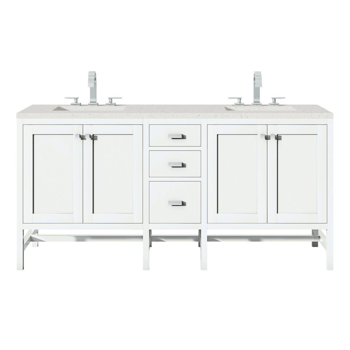 James Martin Addison 72" Double Bathroom Vanity, Glossy White, view 14