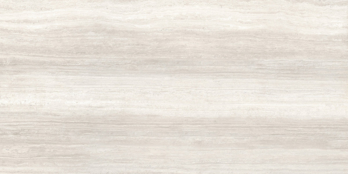 Zenit Beige Polished Travertine Look Porcelain Tiles 24x48 close up