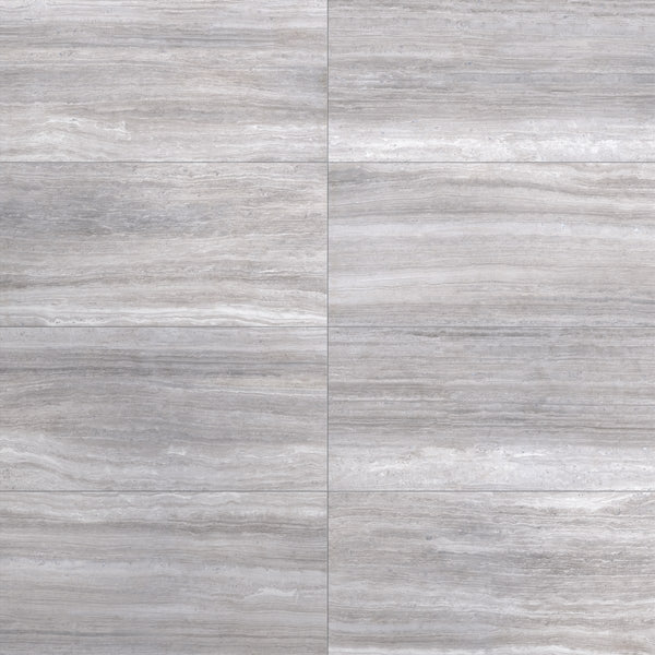 Zenit Grey Honed 2x2 Travertine Look Porcelain Mosaics 12x12