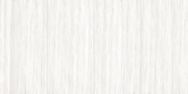Zenit White Polished Travertine Look Porcelain Tiles 24x48, several pieces laid together, view 2