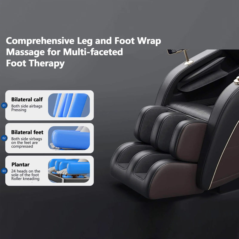 Airvana Infinity Zero-Gravity Heated Massage Chair With SL Track And Built-In Speakers (SAK46029) by SAKSBY WHOLESALE