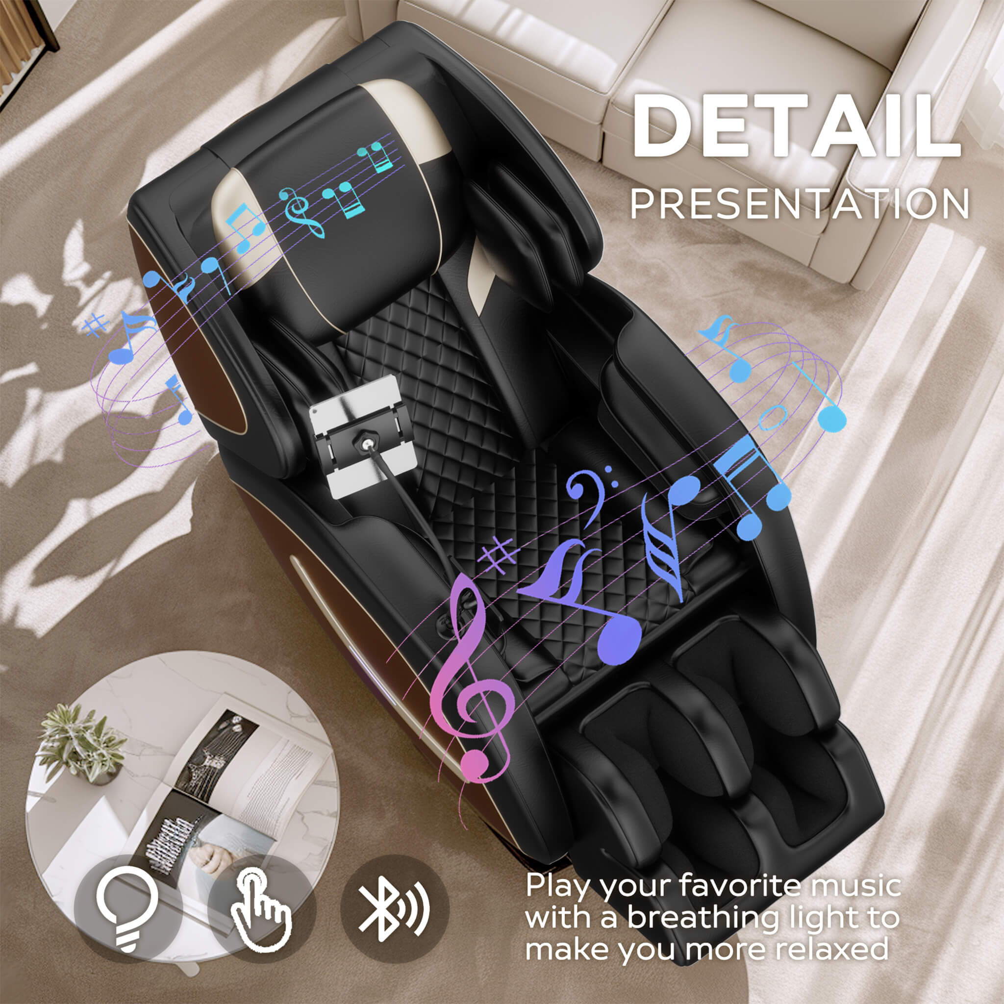 Airvana Sovereign Zero-Gravity Massage Chair With Six Massage Rollers (SAK32089) by SAKSBY WHOLESALE