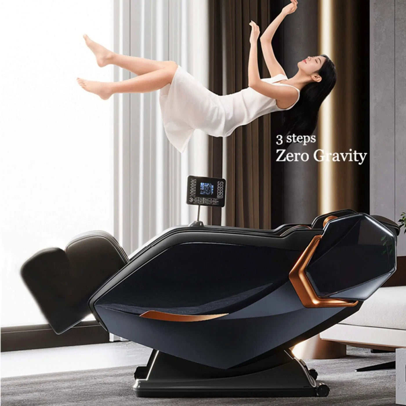 Airvana Nova Full-Body Zero-Gravity Shiatsu Massage Chair With Heat And Voice Control (SAK49206) by SAKSBY WHOLESALE