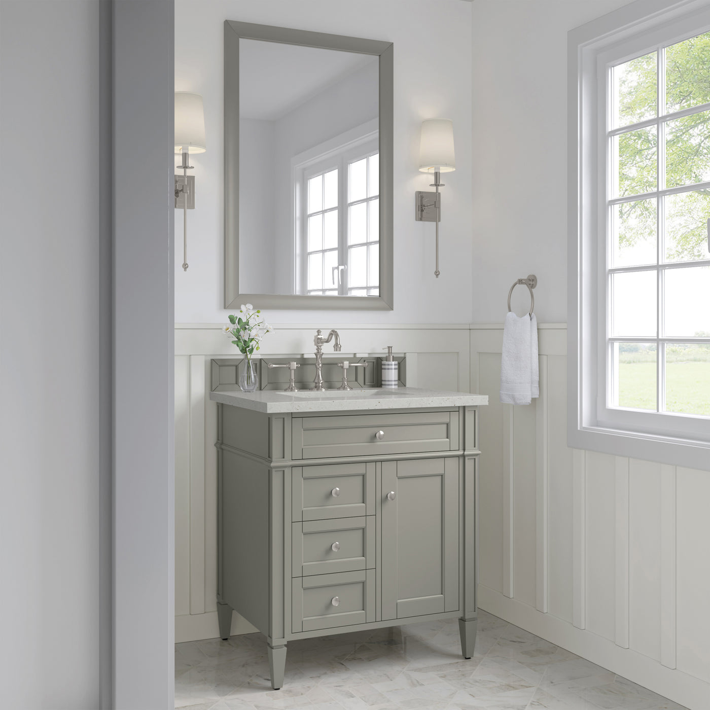 James Martin Brittany 30" Single Bathroom Vanity, Urban Gray by James Martin