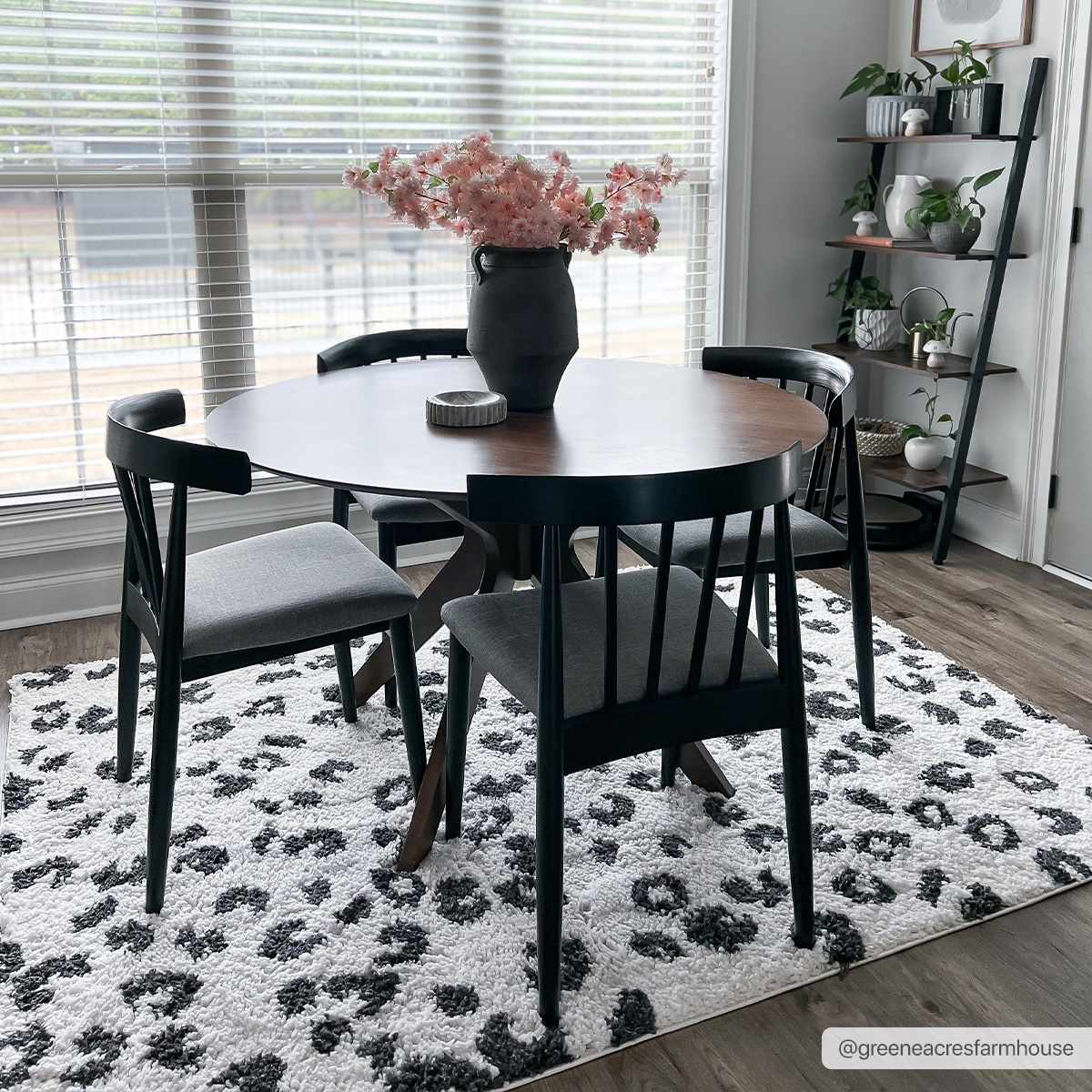 Zhen Black Spots Leopard Rug - Clearance by Boutique Rugs