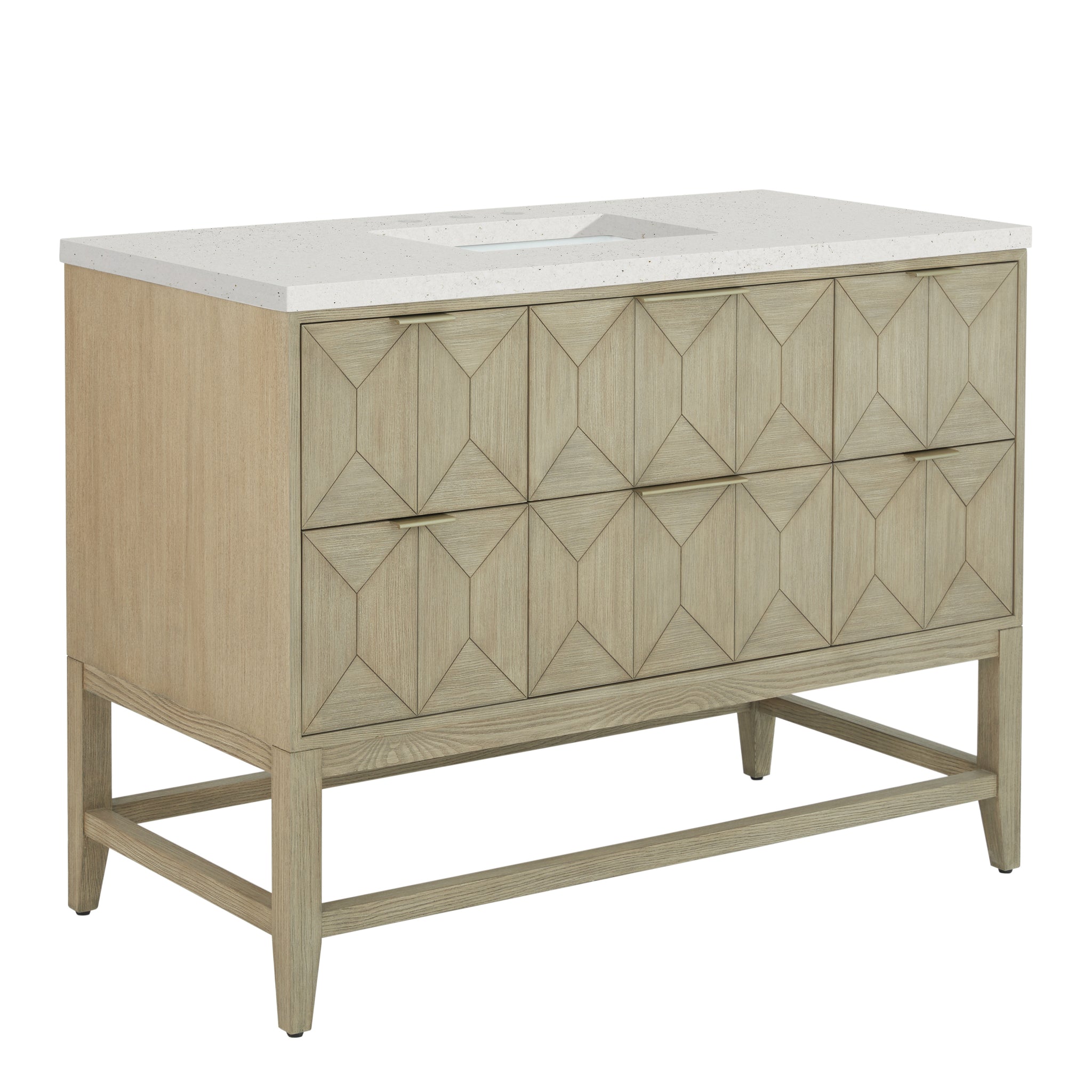 James Martin Emmeline 48" Single Bathroom Vanity, Pebble Oak by James Martin