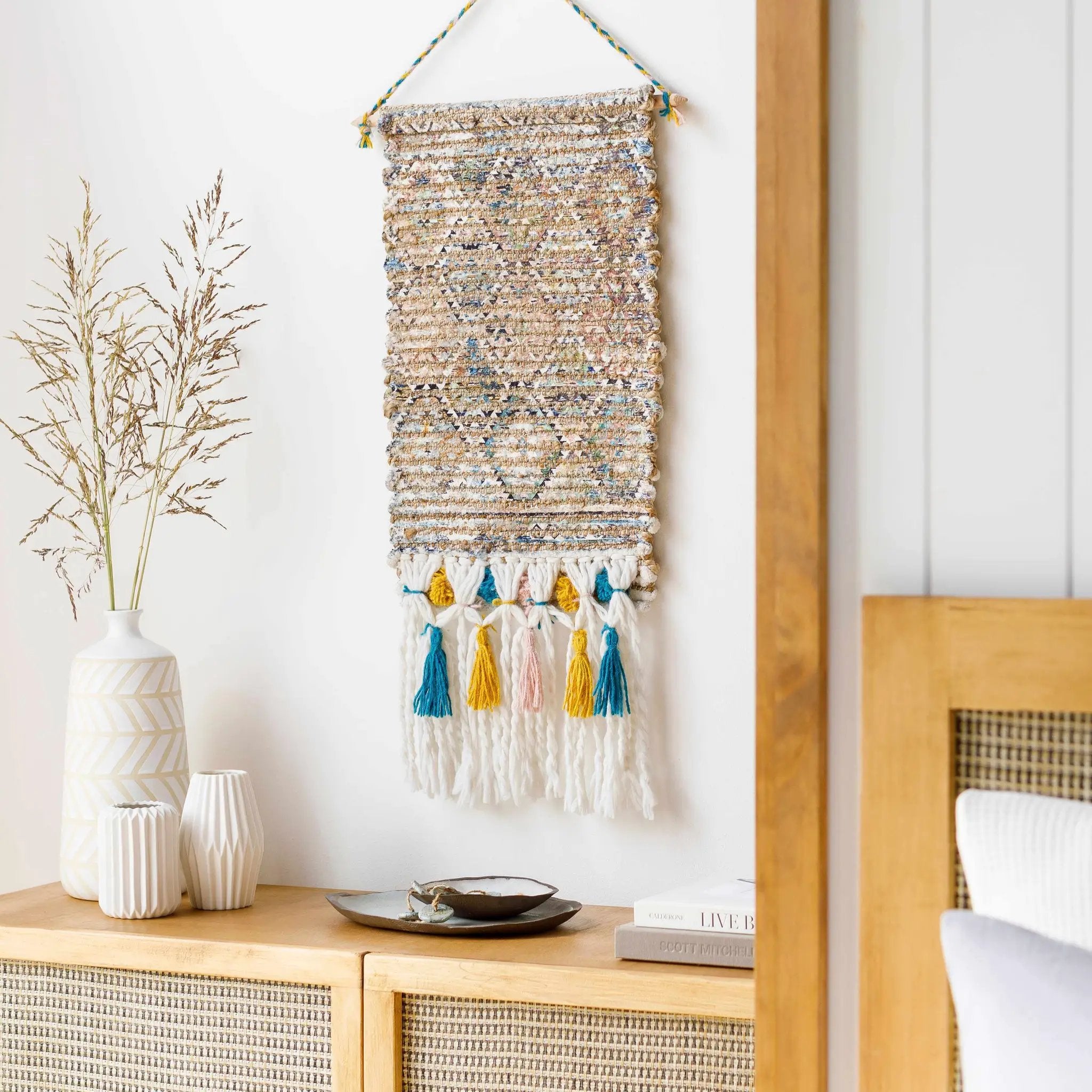 Zillmere Multicolor Woven Wall Hanging - Clearance by Boutique Rugs