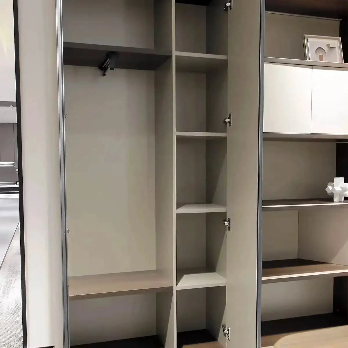 Hadwyn · Office Shelves w/ Lighting & Storage by Arc Grove