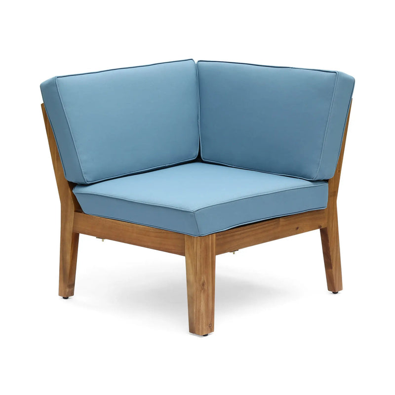 Grenada 5 Seater Acacia Wood Sectional Armless Sofa Set by HouseOfZazla