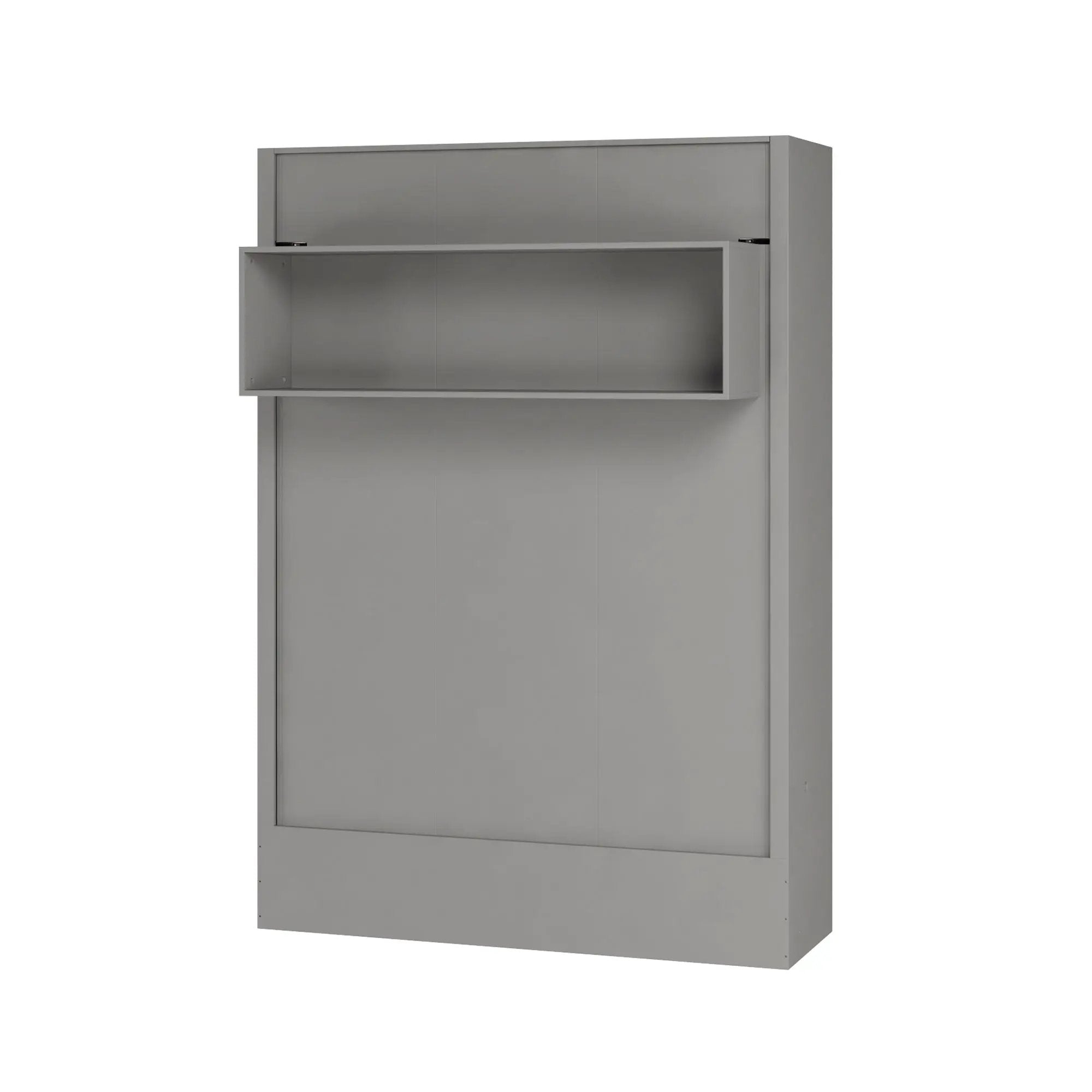 Easy-Lift Full Murphy Wall Bed in Grey with Shelf by Sharicks