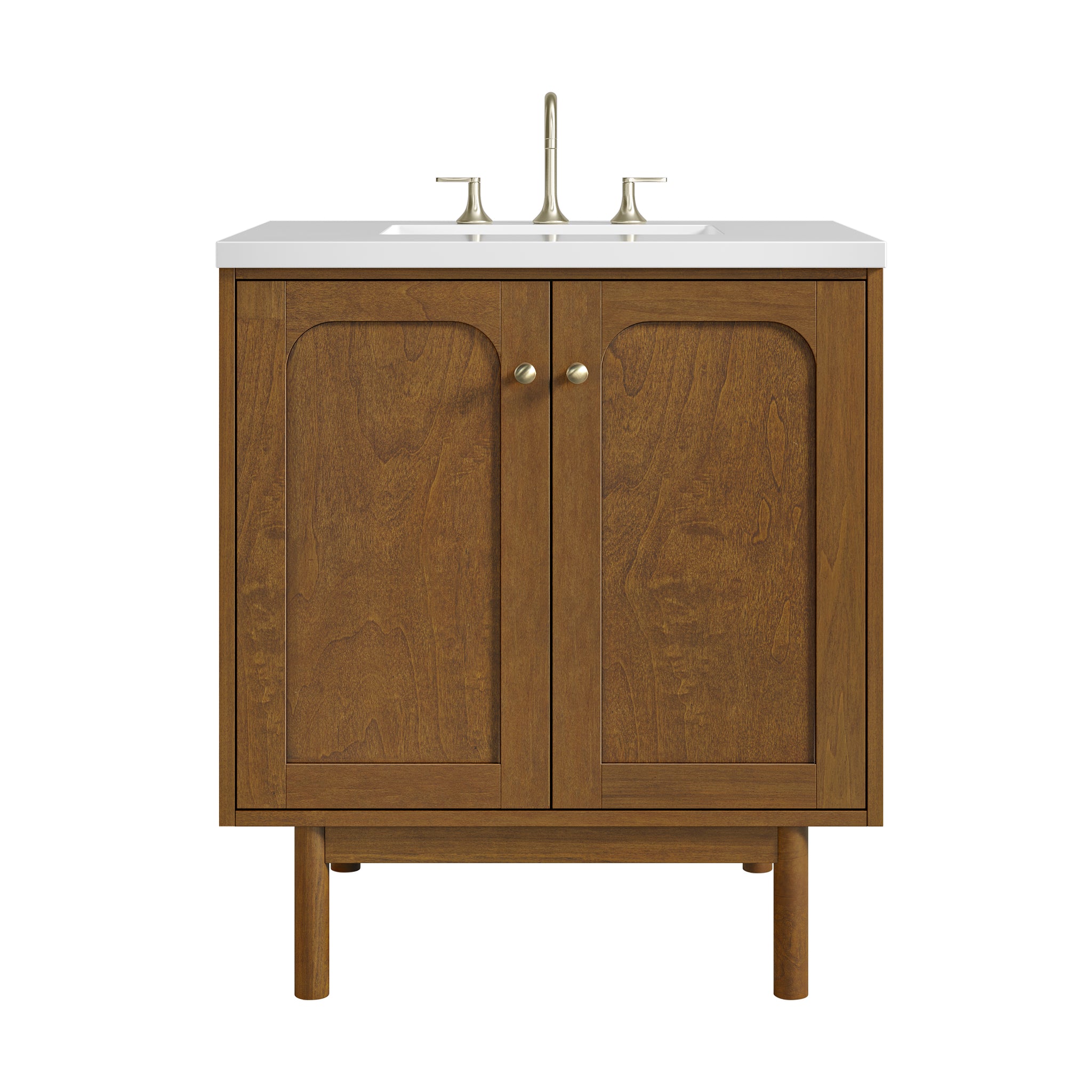 James Martin Laurent 30" Dual Mount Single Bathroom Vanity, Honey Oak, view 33