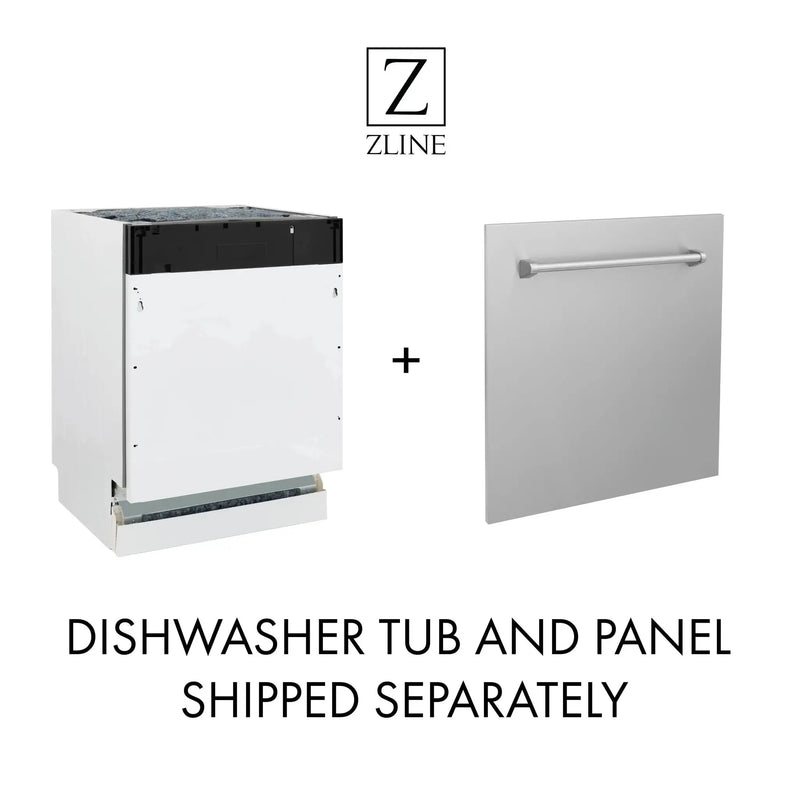 ZLINE Autograph 18" Dishwasher Stainless Door, Black DWVZ-304-18-MB by Farmhouse Kitchen and Bath