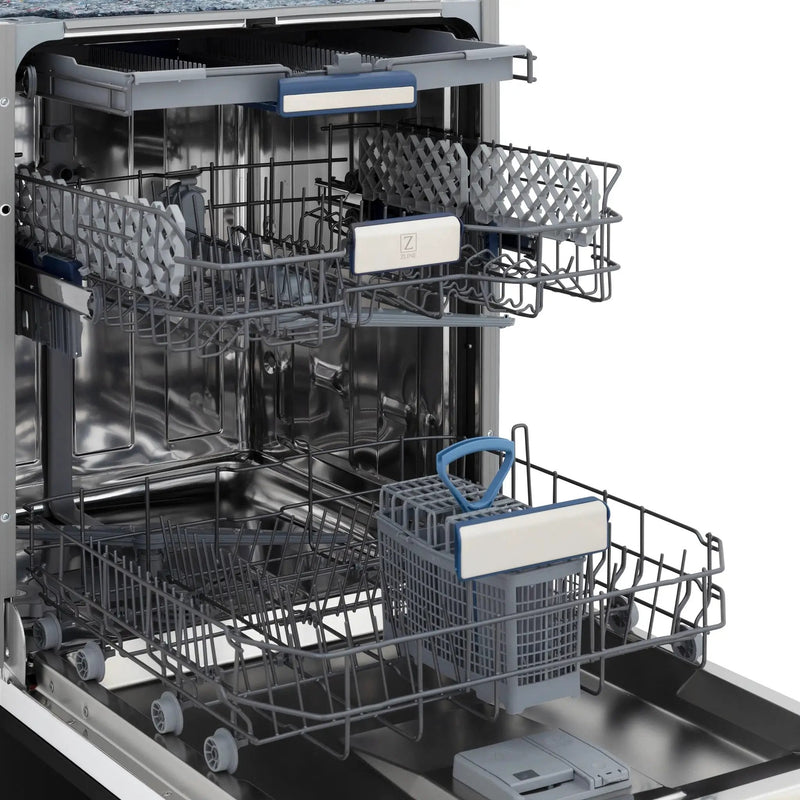 ZLINE Autograph 18" Dishwasher Black Stainless, DWVZ-BS-18-G by Farmhouse Kitchen and Bath