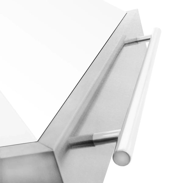 ZLINE 48" Autograph DuraSnow White Stainless Wall Range Hood 8654SNX-WM-48, detail