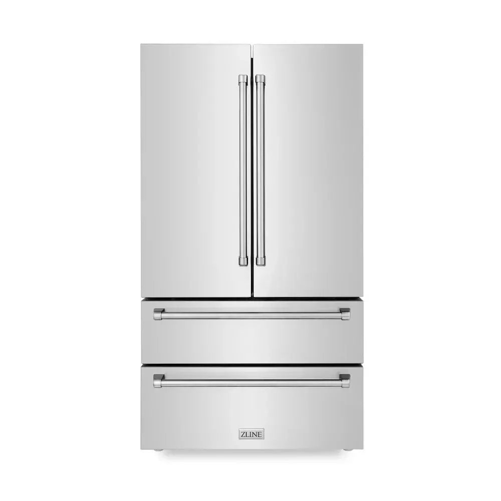 ZLINE Kitchen Package with Refrigerator, Range, Microwave, 3KPR-RAOTRH30 by Farmhouse Kitchen and Bath