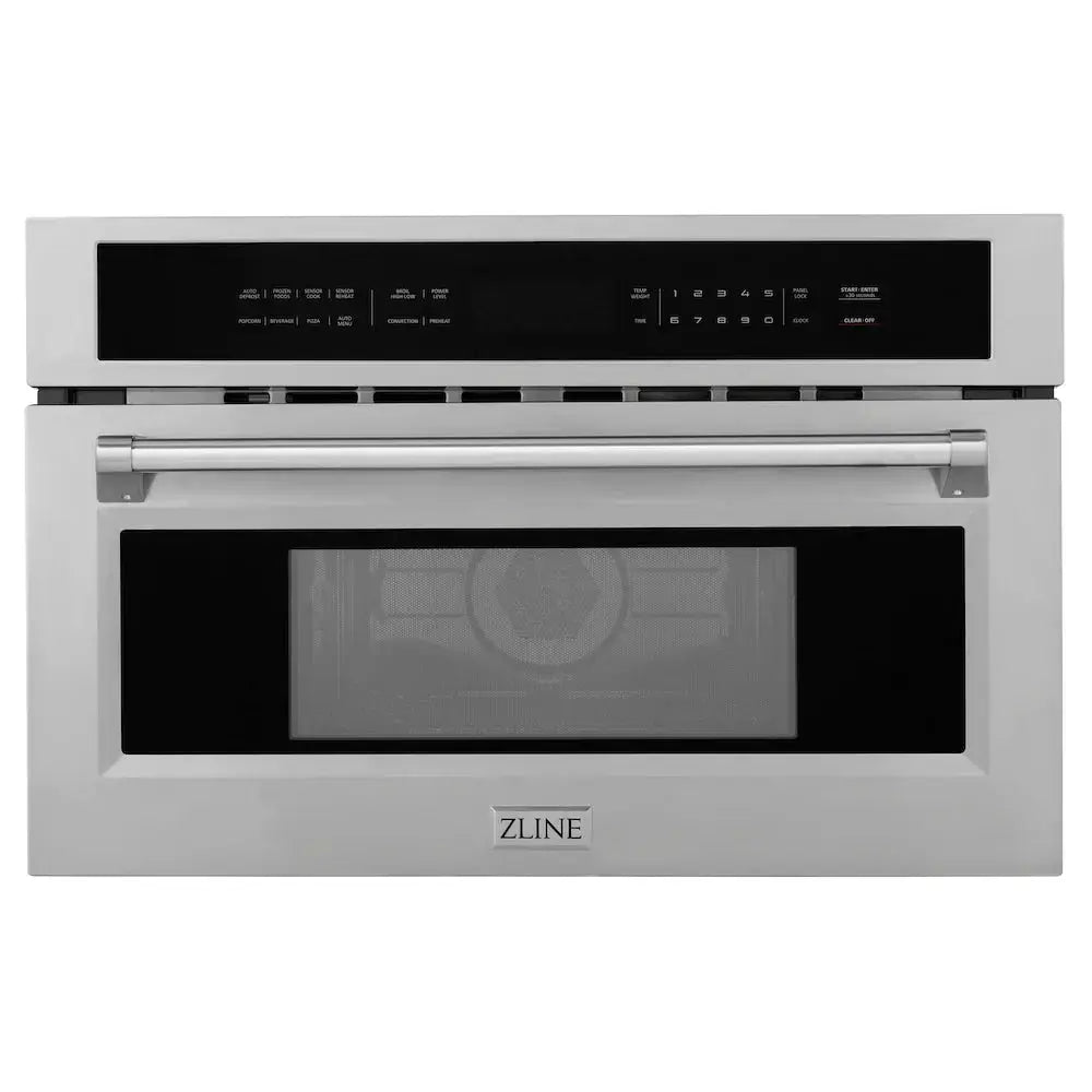 ZLINE Kitchen Package Refrigerator, Rangetop, Wall Oven, Microwave 4KPR-RT48-MWAWS by Farmhouse Kitchen and Bath