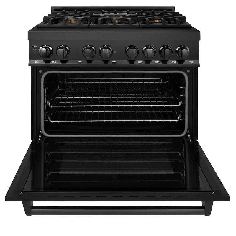 ZLINE 36 " Kitchen Package Range , Range Hood , Microwave , Dishwasher , 4KP-RABRH36-MWDW by Farmhouse Kitchen and Bath