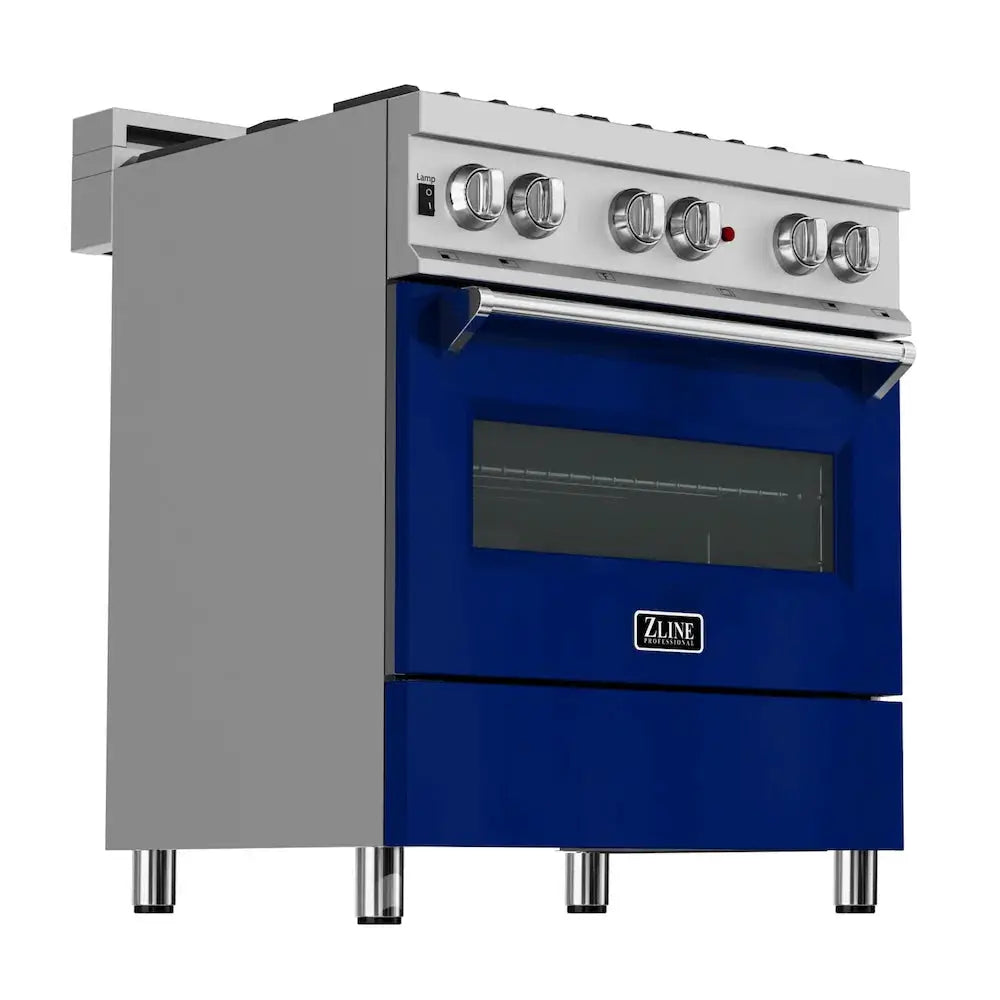 ZLINE 30" Bundle Range RAS-BG-30 & Range Hood 8654BG-30, 2KP-RASBGRH30 by Farmhouse Kitchen and Bath
