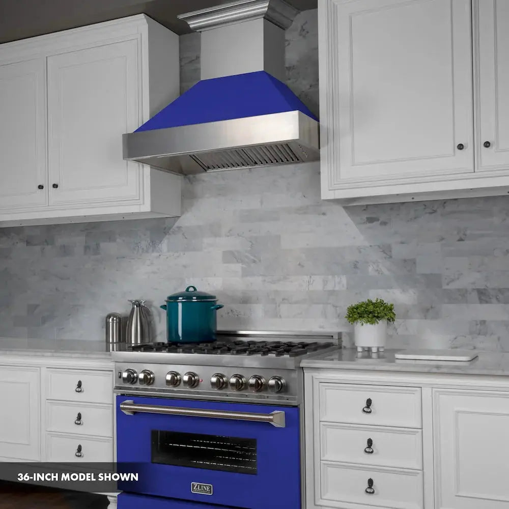 ZLINE 30" Bundle Range RAS-BM-30 & Range Hood 8654BM-30, 2KP-RASBMRH30 by Farmhouse Kitchen and Bath