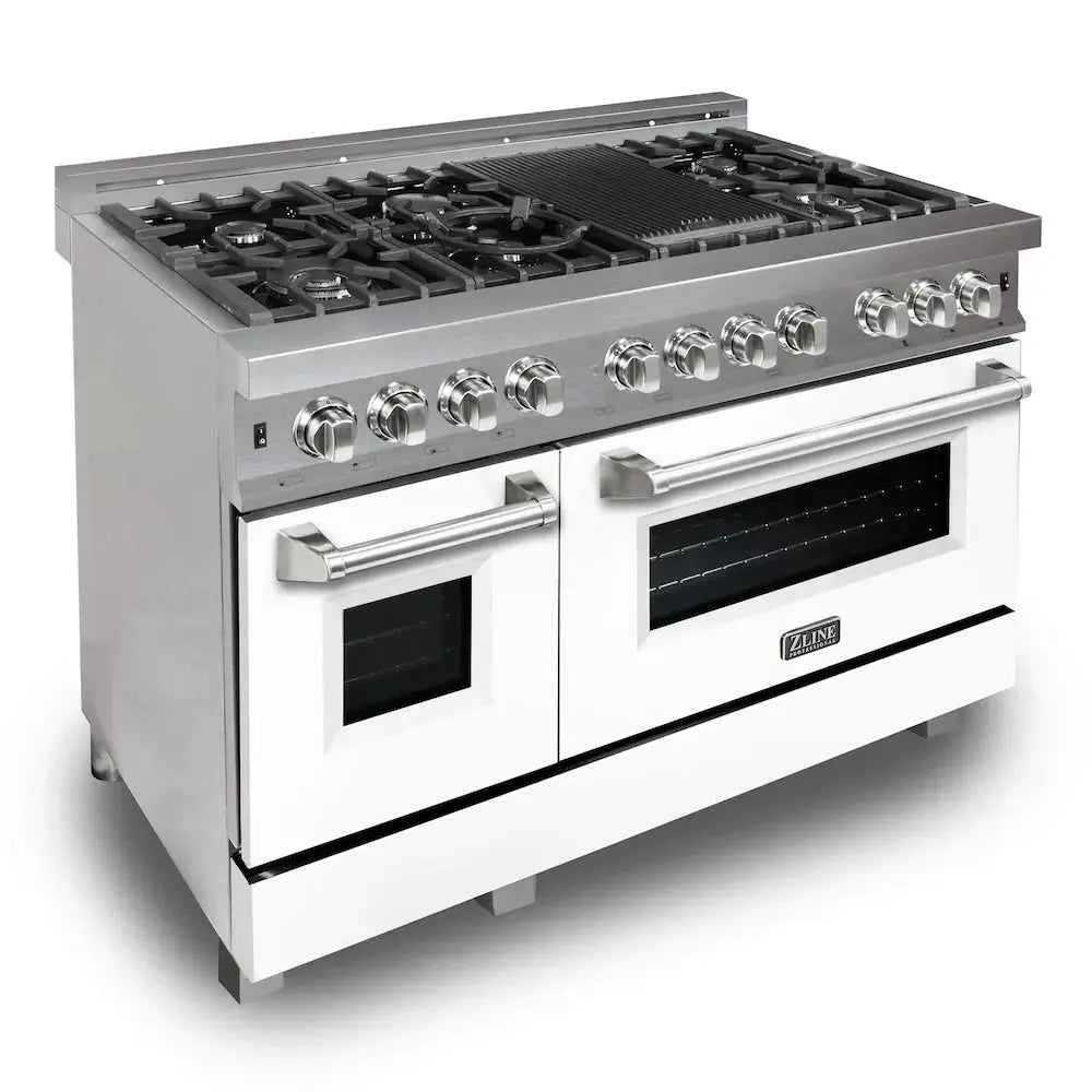 ZLINE 48" Bundle Range RAS-WM-48 & Range Hood 8654WM-48, 2KP-RASWMRH48 by Farmhouse Kitchen and Bath