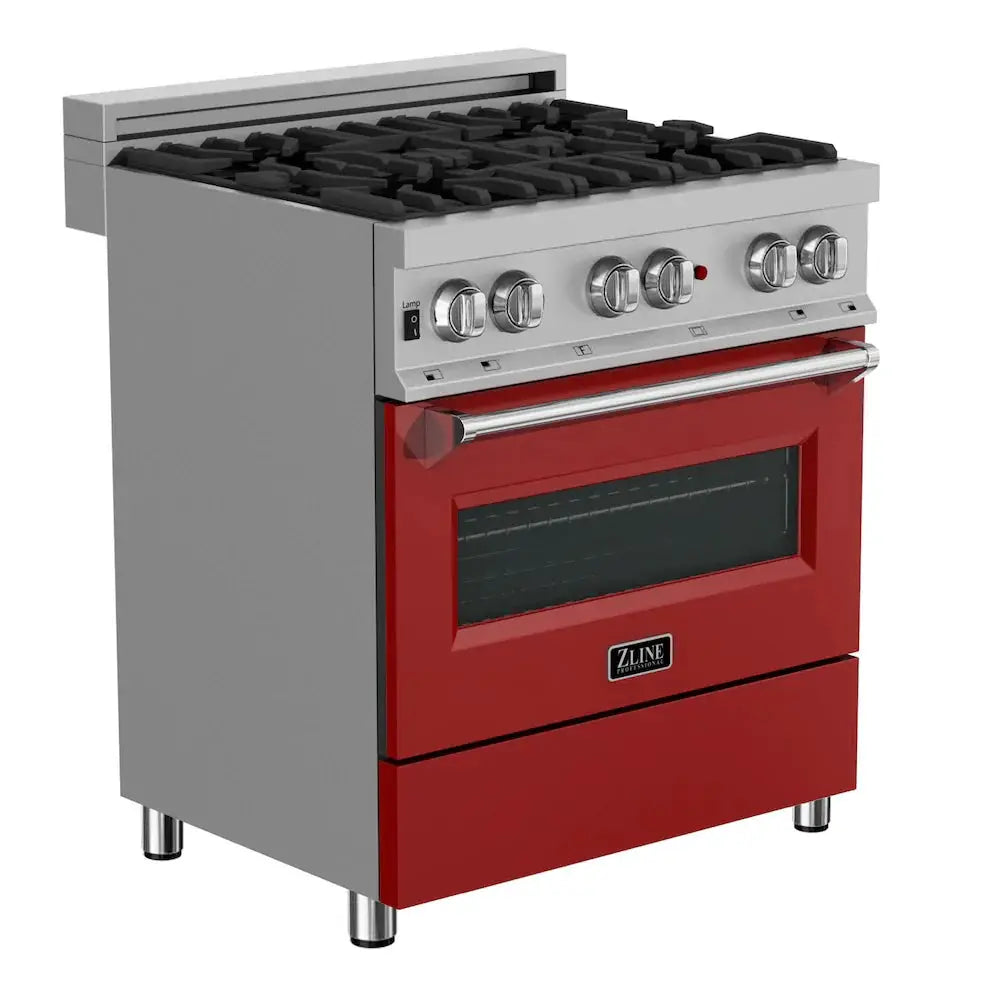 ZLINE 30" Bundle Range RAS-RM-30 & Range Hood 8654RM-30, 2KP-RASRMRH30 by Farmhouse Kitchen and Bath