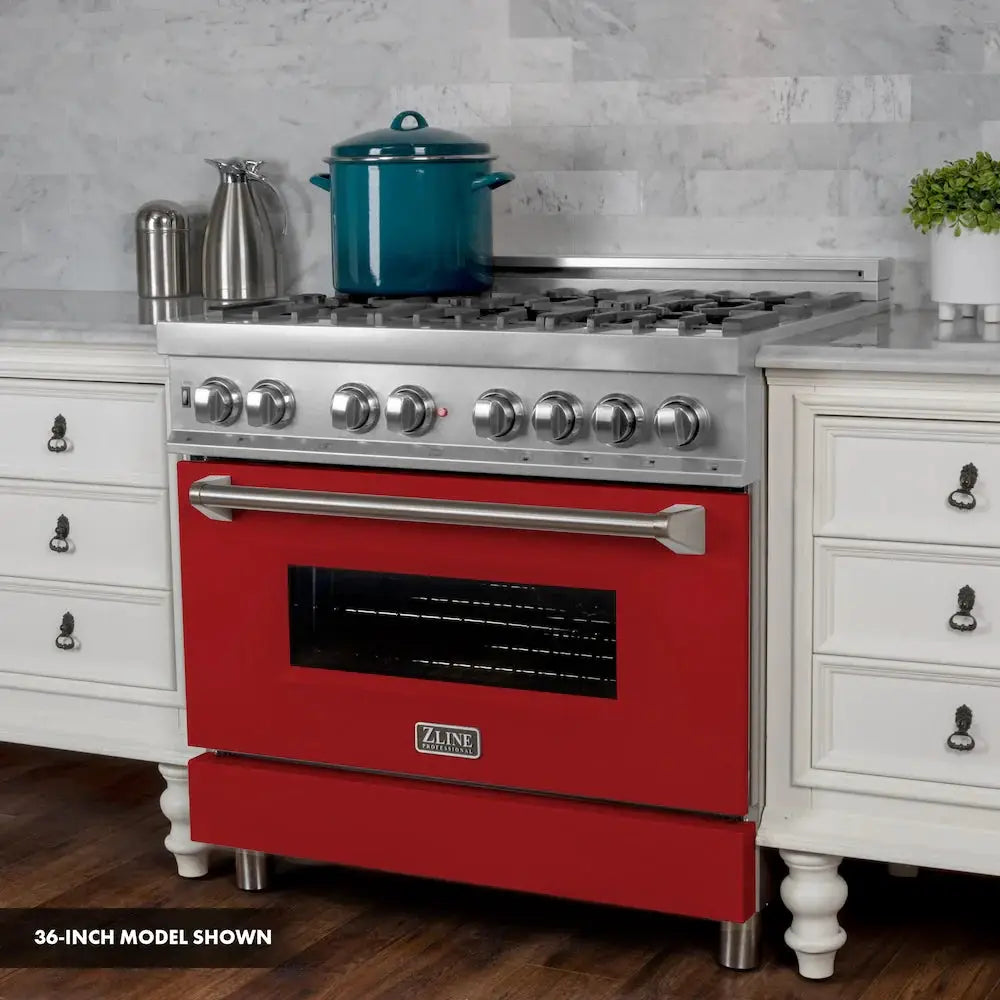 ZLINE 30" Bundle Range RAS-RM-30 & Range Hood 8654RM-30, 2KP-RASRMRH30 by Farmhouse Kitchen and Bath