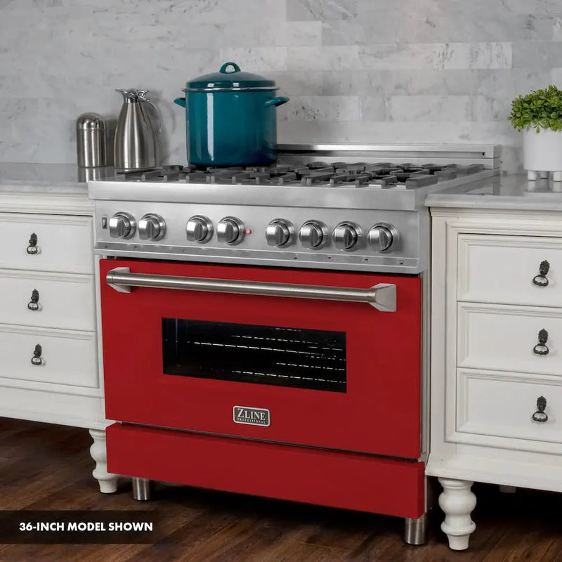 ZLINE 30" Bundle Range RAS-RM-30 & Range Hood 8654RM-30, 2KP-RASRMRH30 by Farmhouse Kitchen and Bath
