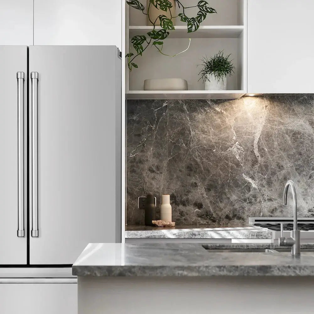 ZLINE Kitchen Package Refrigerator, Rangetop, Rangehood, Wall Oven, 4KPR-RTRH30-AWD by Farmhouse Kitchen and Bath
