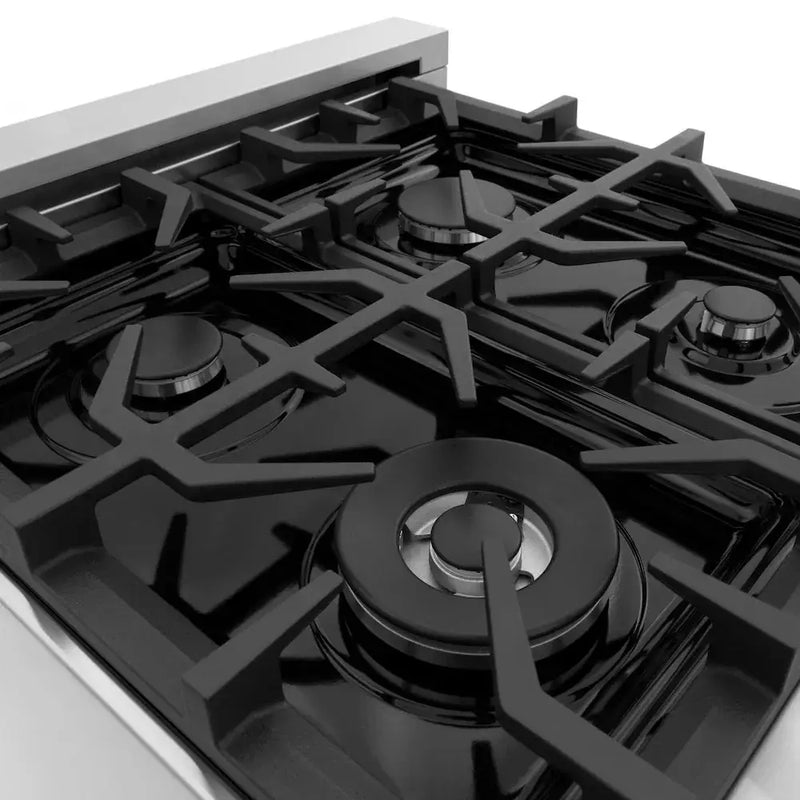 ZLINE 30" Bundle Range RA-BLM-30 & Wall Range Hood KB-30, 2KP-RABLMRH30 by Farmhouse Kitchen and Bath