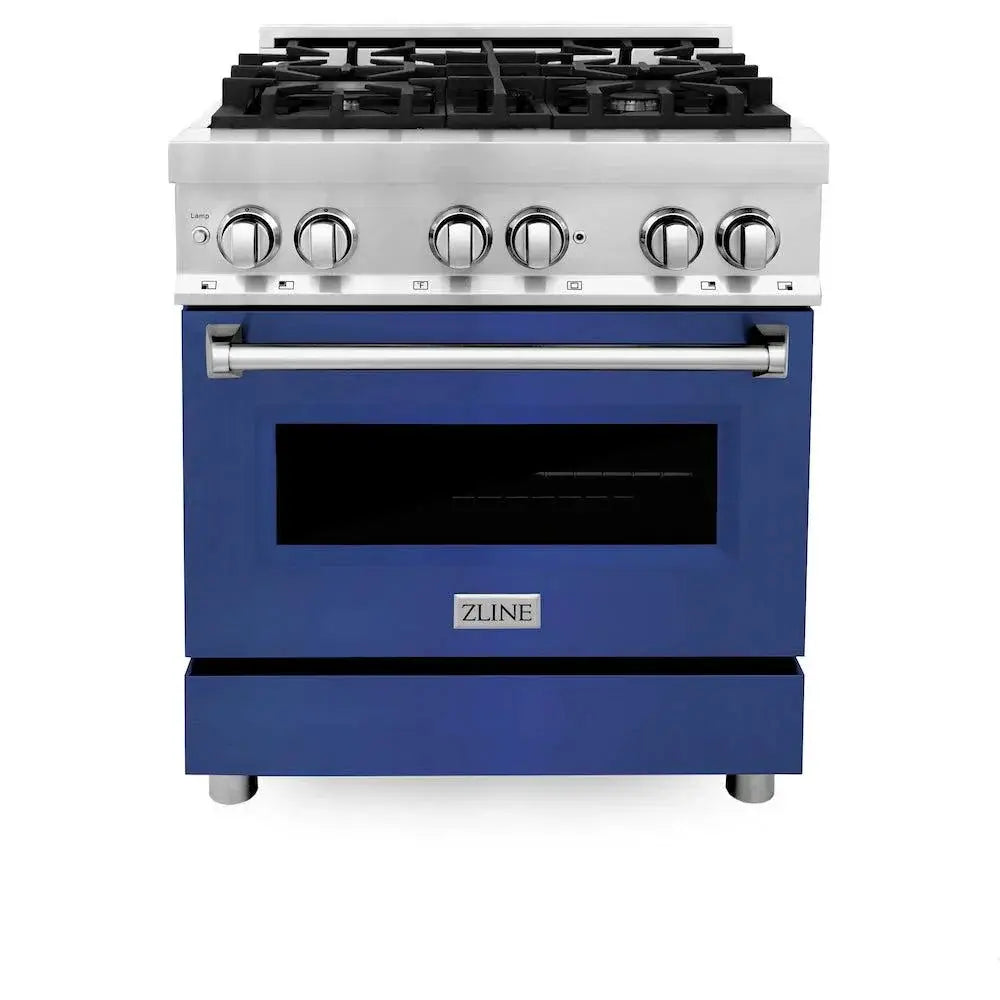 ZLINE 30" Bundle Range RA-BM-30 & Wall Range Hood KB-30, 2KP-RABMRH30 by Farmhouse Kitchen and Bath