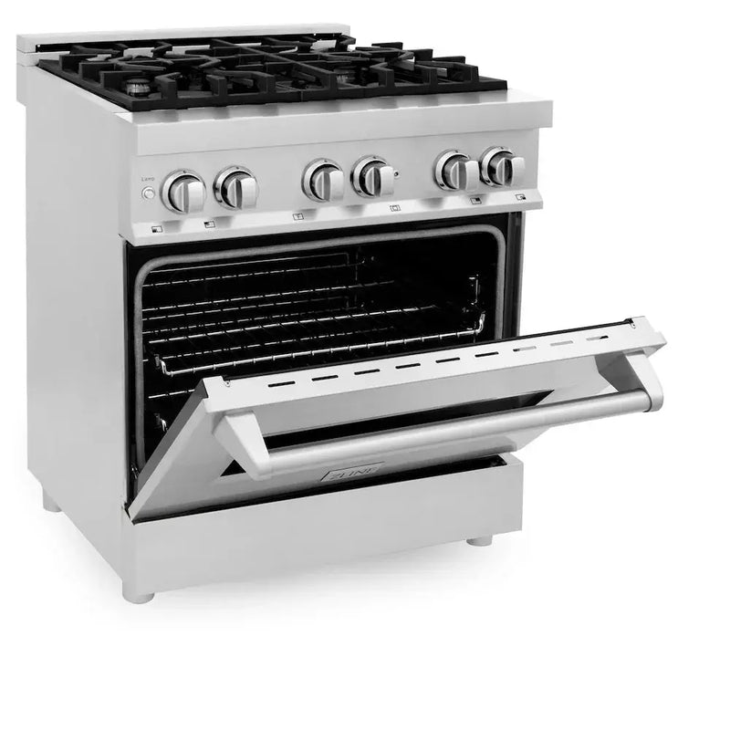 ZLINE 30" Bundle Range RA30 & Microwave MWO-OTR-H-30, 2KP-RAOTR30 by Farmhouse Kitchen and Bath