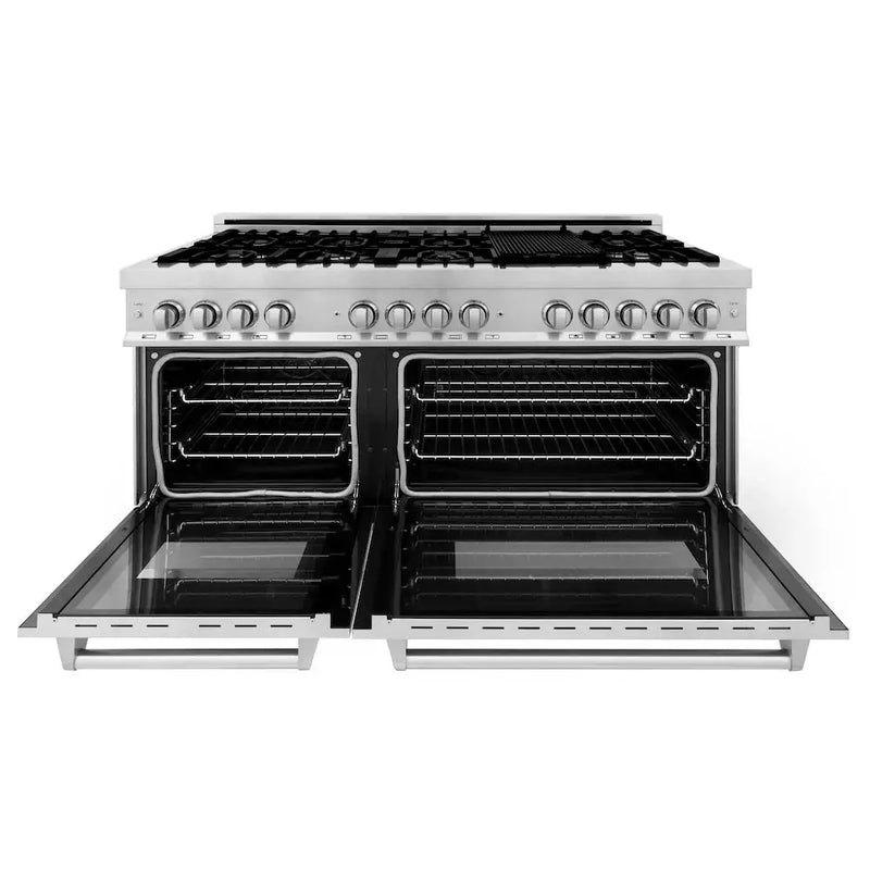 ZLINE Kitchen Package Refrigerator, Range , Range Hood , Microwave, Dishwasher 5KPR-RARH60-MWDWV by Farmhouse Kitchen and Bath