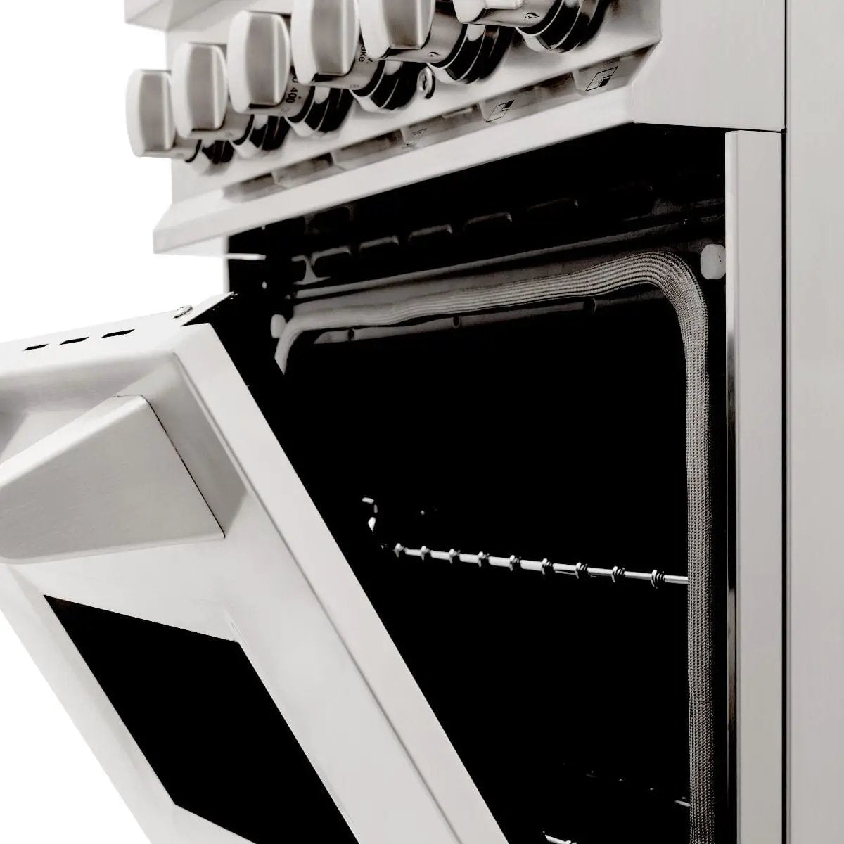 ZLINE 24" Dual Fuel Range, Stainless Steel, Brass Burners, RA-BR-24 by Farmhouse Kitchen and Bath