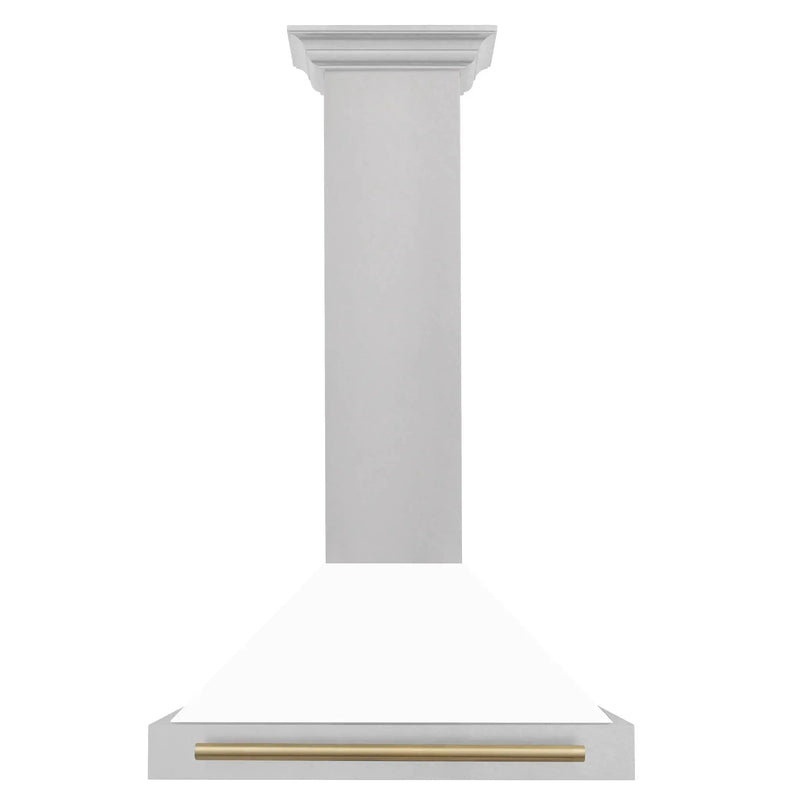 ZLINE 30" Autograph Stainless Wall Range Hood KB4SNZ-WM30-CB by Farmhouse Kitchen and Bath