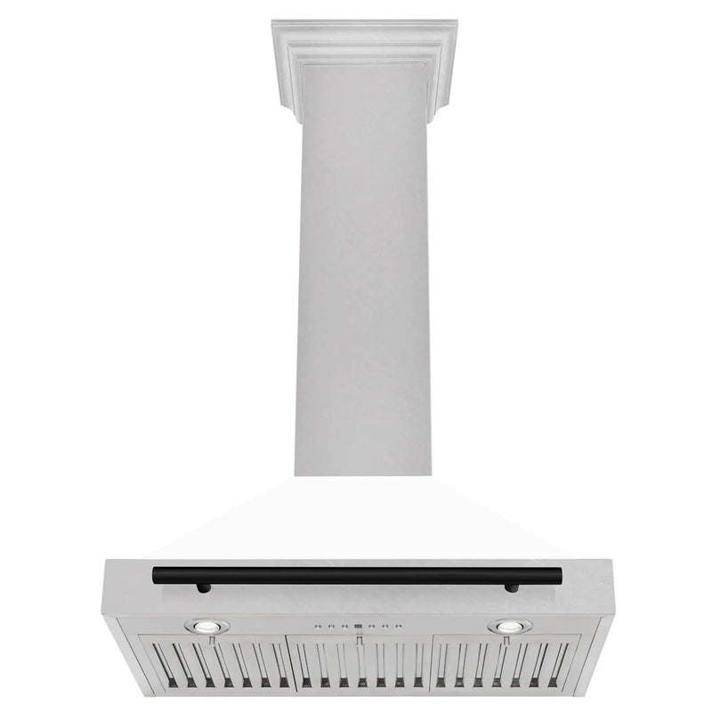 ZLINE 30" Autograph Stainless Wall Range Hood KB4SNZ-WM30-MB by Farmhouse Kitchen and Bath