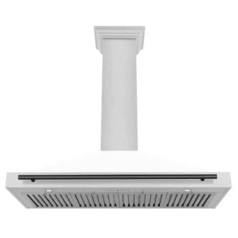 ZLINE 48" Autograph Stainless Wall Range Hood KB4SNZ-WM48-MB by Farmhouse Kitchen and Bath