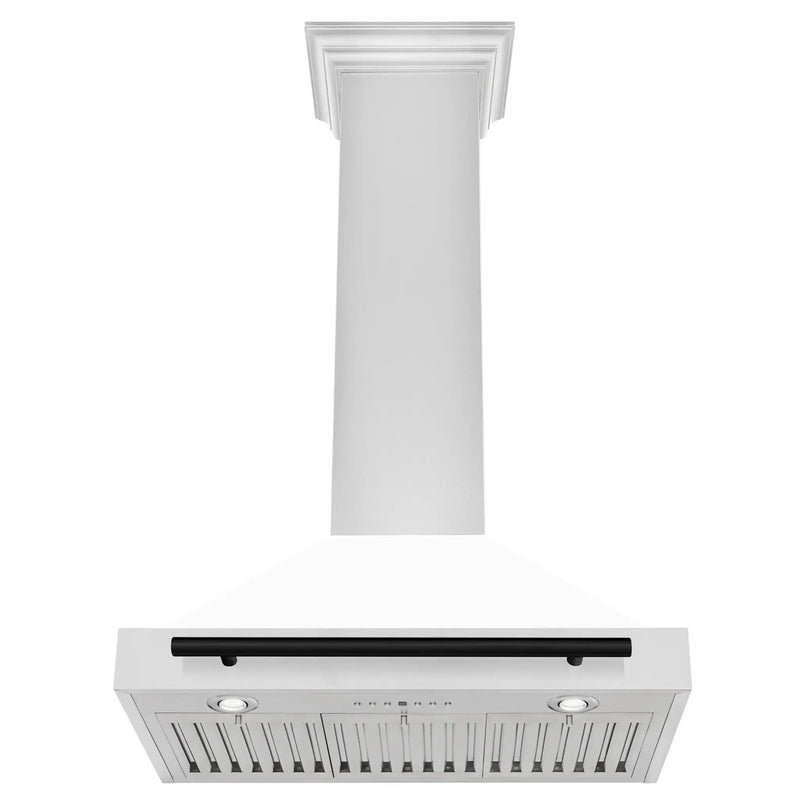 ZLINE 30" Autograph Stainless Wall Range Hood KB4STZ-30-MB by Farmhouse Kitchen and Bath