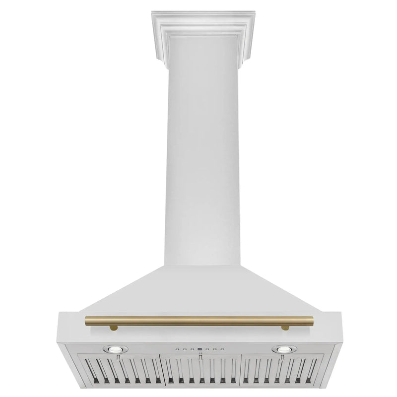ZLINE 30" Autograph Stainless Wall Range Hood KB4STZ-30-CB by Farmhouse Kitchen and Bath