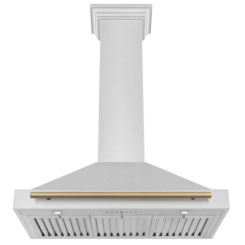 ZLINE 36" Autograph Stainless Wall Range Hood KB4STZ-36-CB by Farmhouse Kitchen and Bath