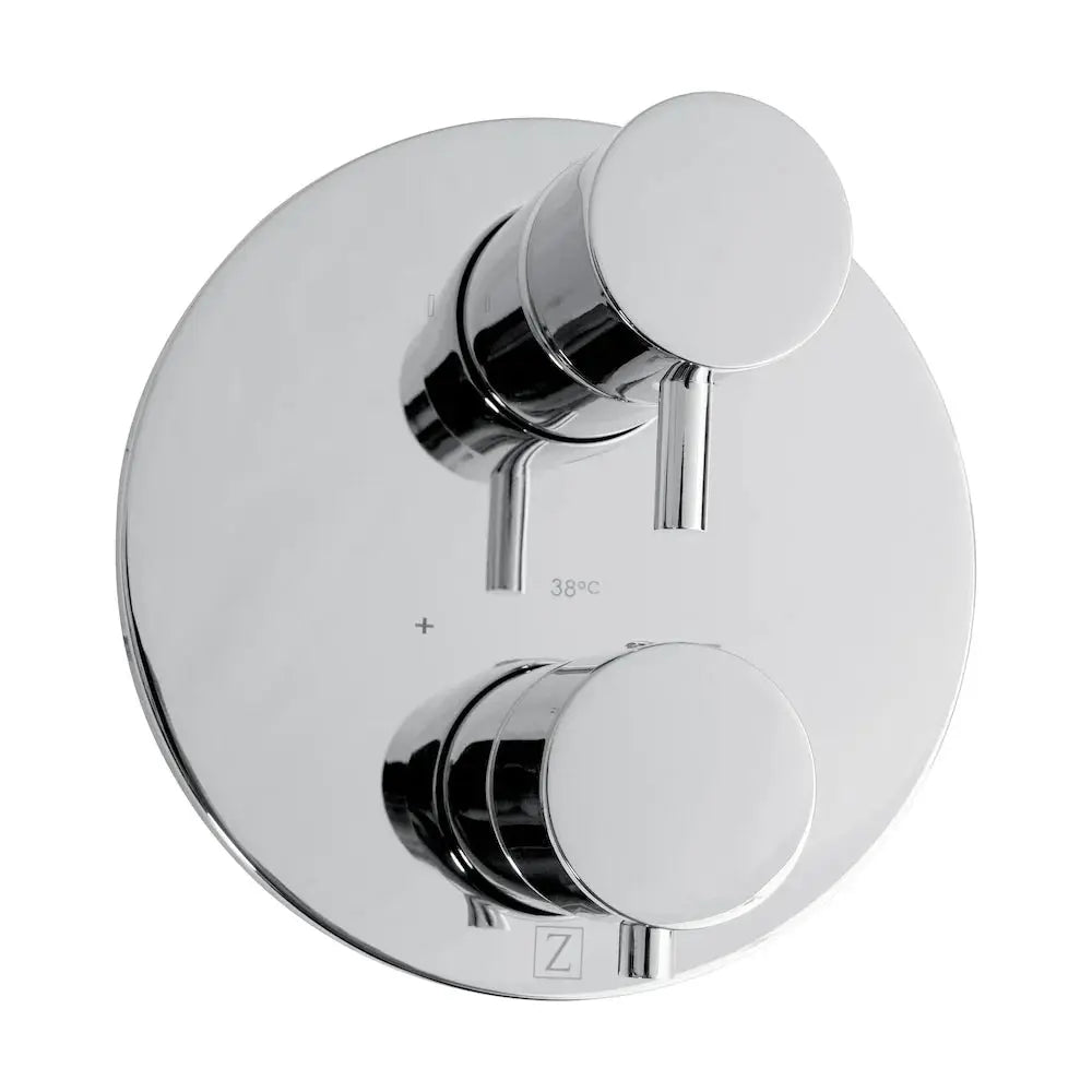 ZLINE Emerald Bay Thermostatic Shower System with Body Jets EMBY-SHS-T3-CH by Farmhouse Kitchen and Bath