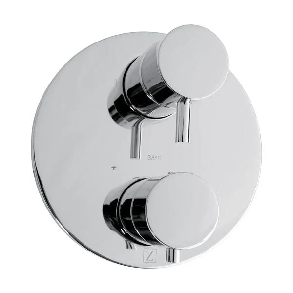 ZLINE Emerald Bay Thermostatic Shower System with Body Jets EMBY-SHS-T3-CH, detail